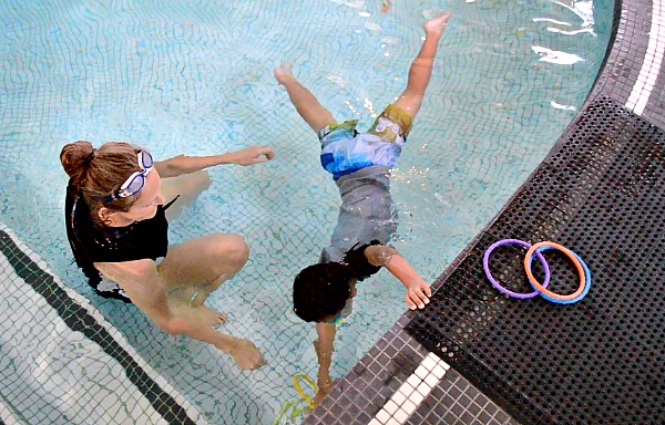 Help your child learn how to front float.