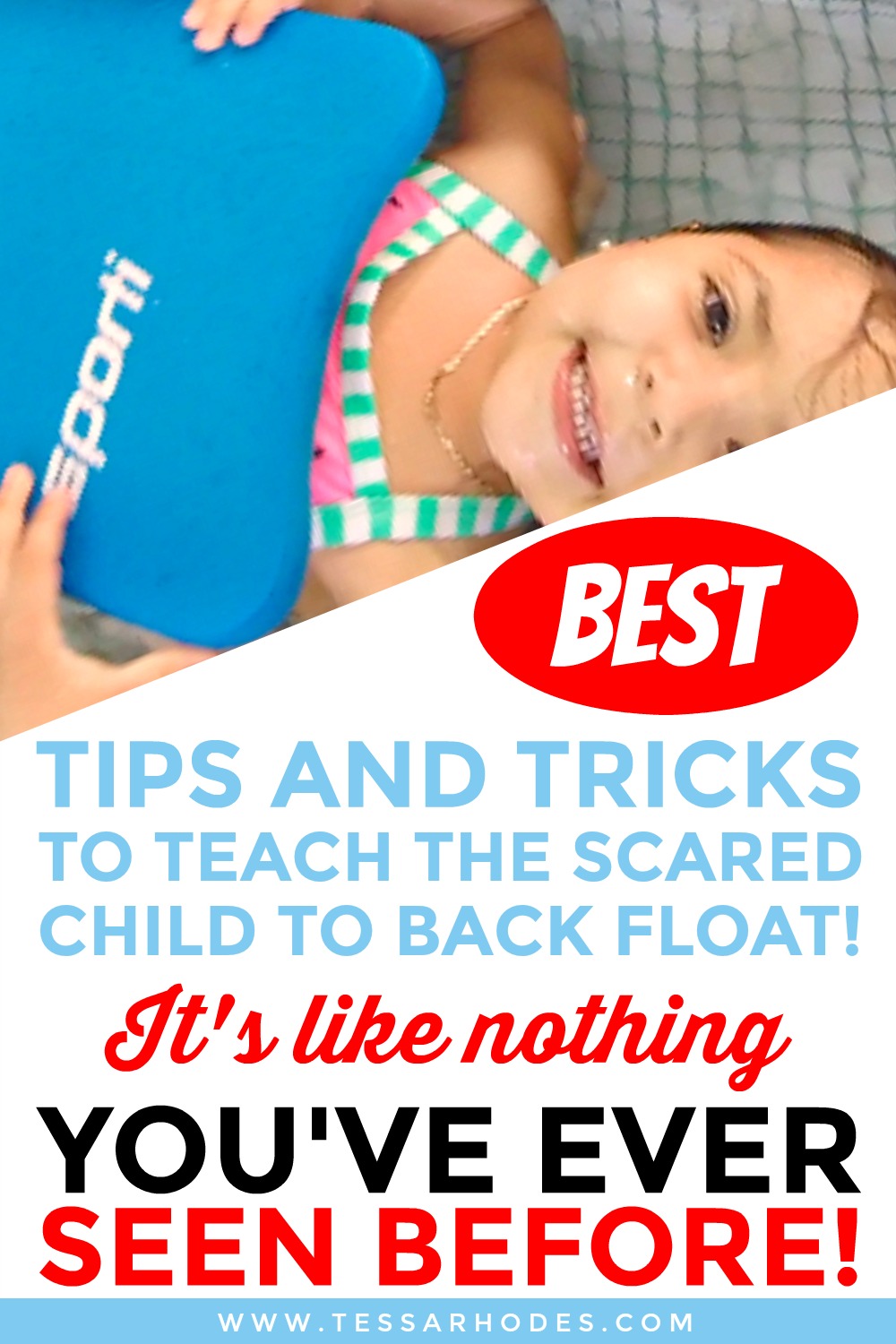 Help your child learn how to back float