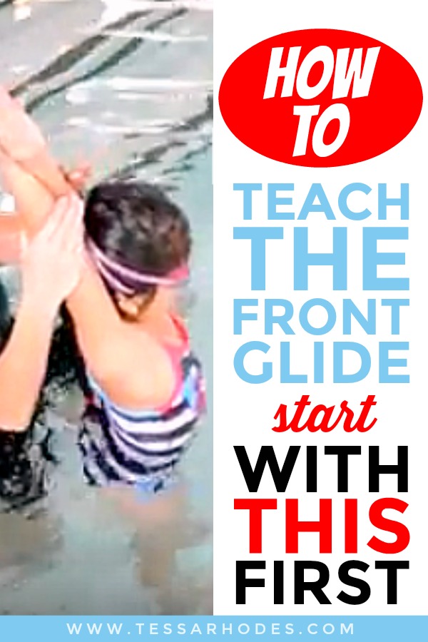 How to teach the front glide, streamlined position swimming, glide through the water.