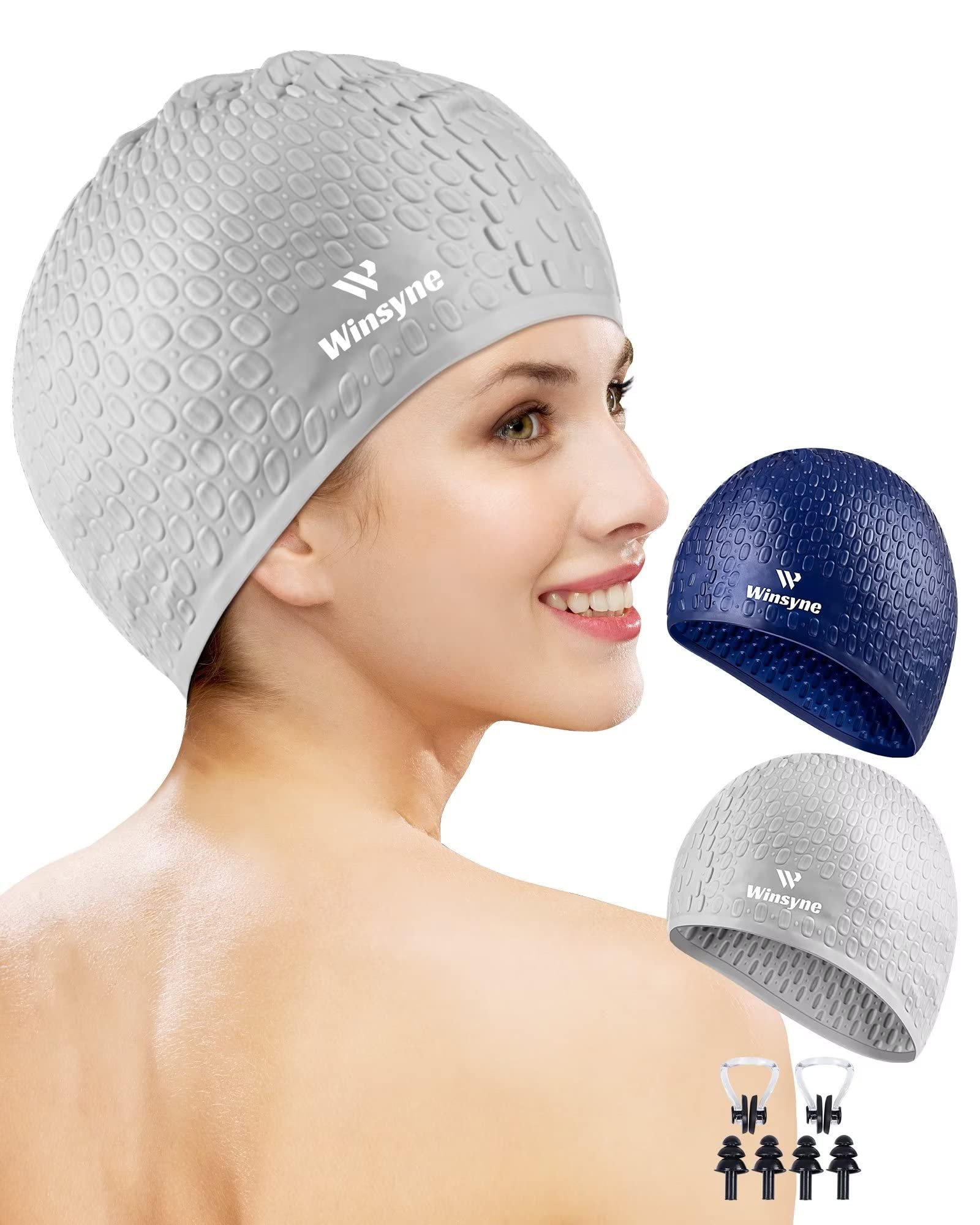 Winsyne Swim Caps Best Swim Caps for Keeping Hair Dry